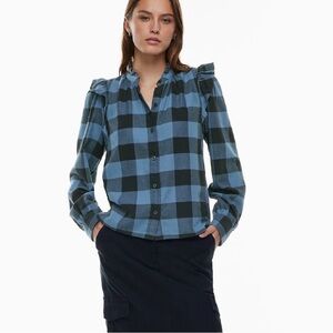 Aritzia Wilfred Free Curiosity Shirt Flannel